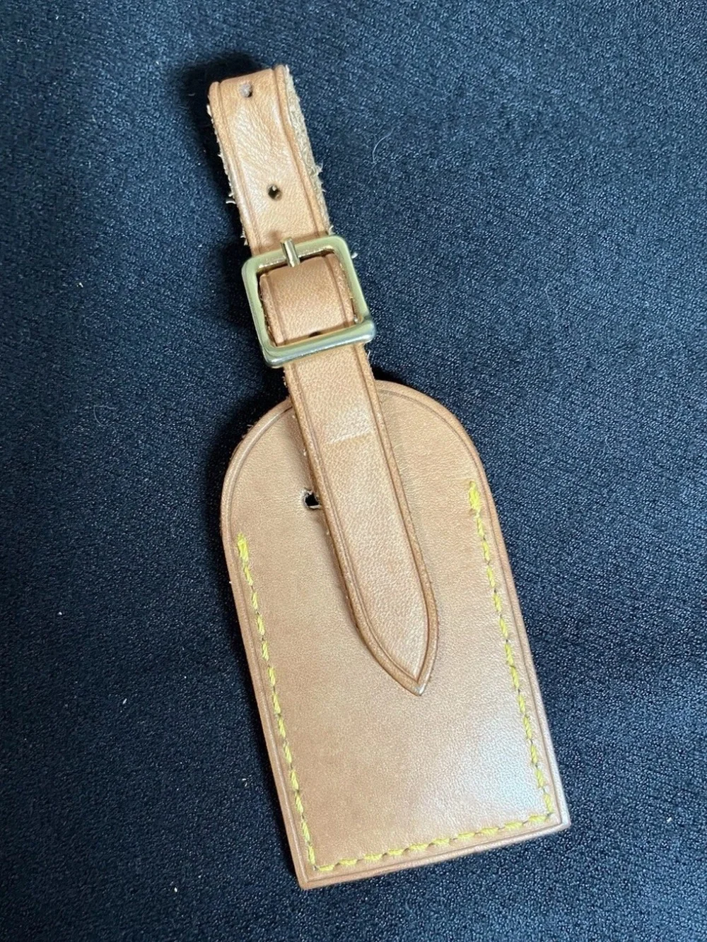 Louis Vuitton Vintage Vachetta Leather Small Luggage Tag Keepall Charm